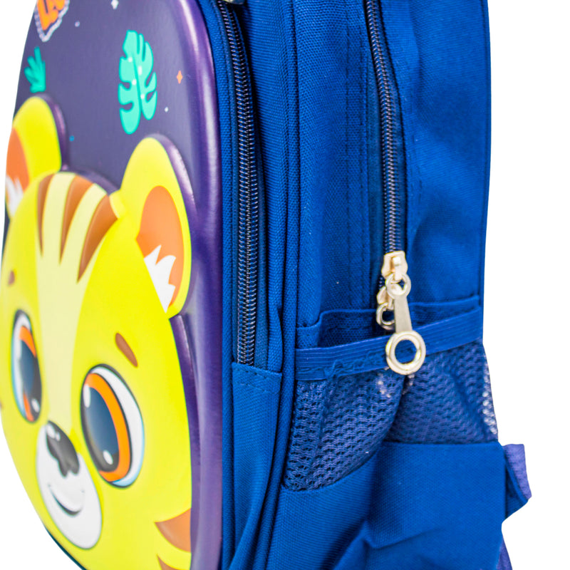 Mochila Escolar Infantil Bichinhos Alto Relevo