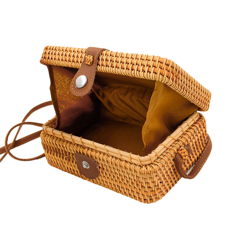 Bolsa De Bambu Retangular